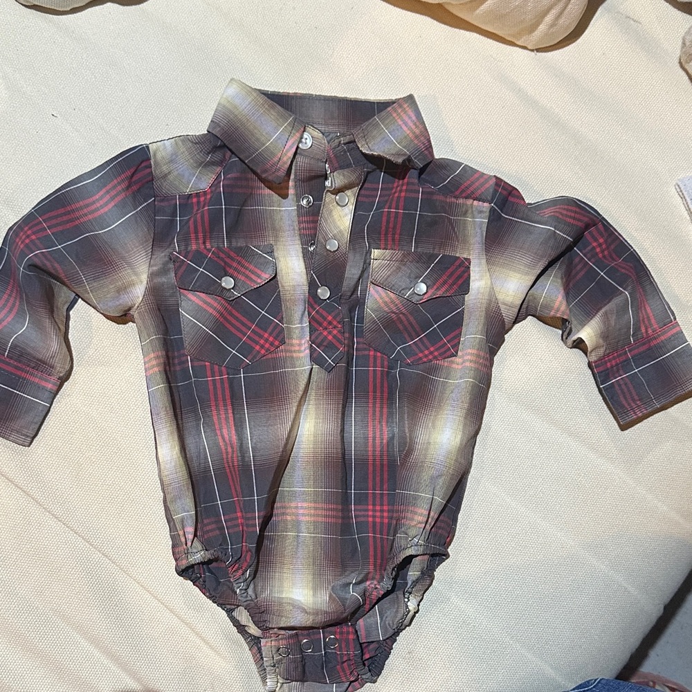 Plaid Kids One Piece